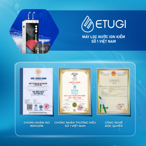 Máy Tạo Nước Ion Kiềm – Công Nghiệp 500 L/H – Etugi 500S - Hình Ảnh 2